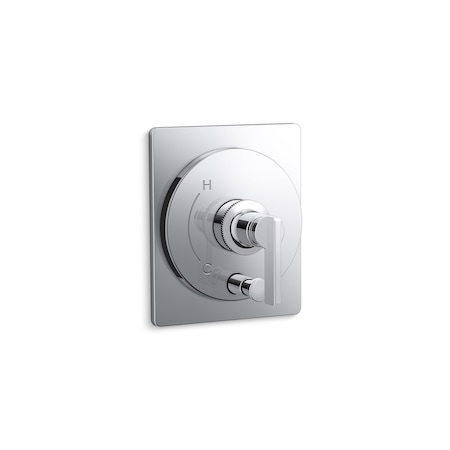 Kohler Rite-Temp Valve Trim With Push-Button Diverter in Polished Chrome T35919-4-CP